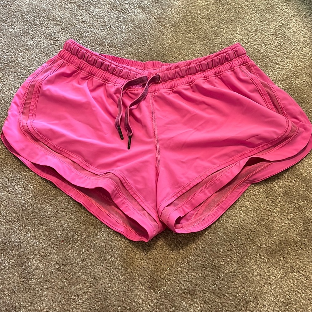 Hot pink lululemon shorts